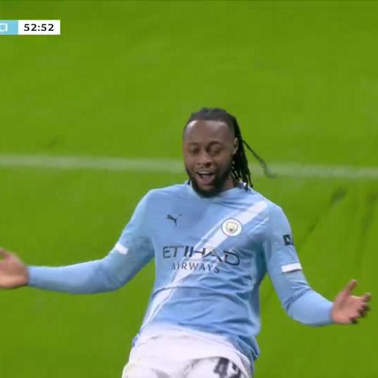 Two in two 🤩🔵 Antoine Semenyo is loving life in City Blue ⚽ 📺 Stream #CarabaoCup on DStv: