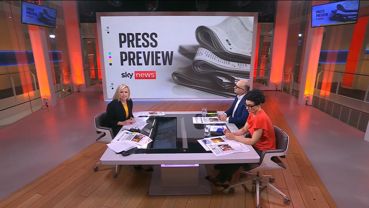 What's on Wednesday's front pages? 📰 Anna Botting is joined by broadcaster and commentator Ali Miraj and journalist and broadcaster Jenny Kleeman for a first look at tomorrow's top stories. #PressPreview 👉 📺 Sky 501, Virgin 602