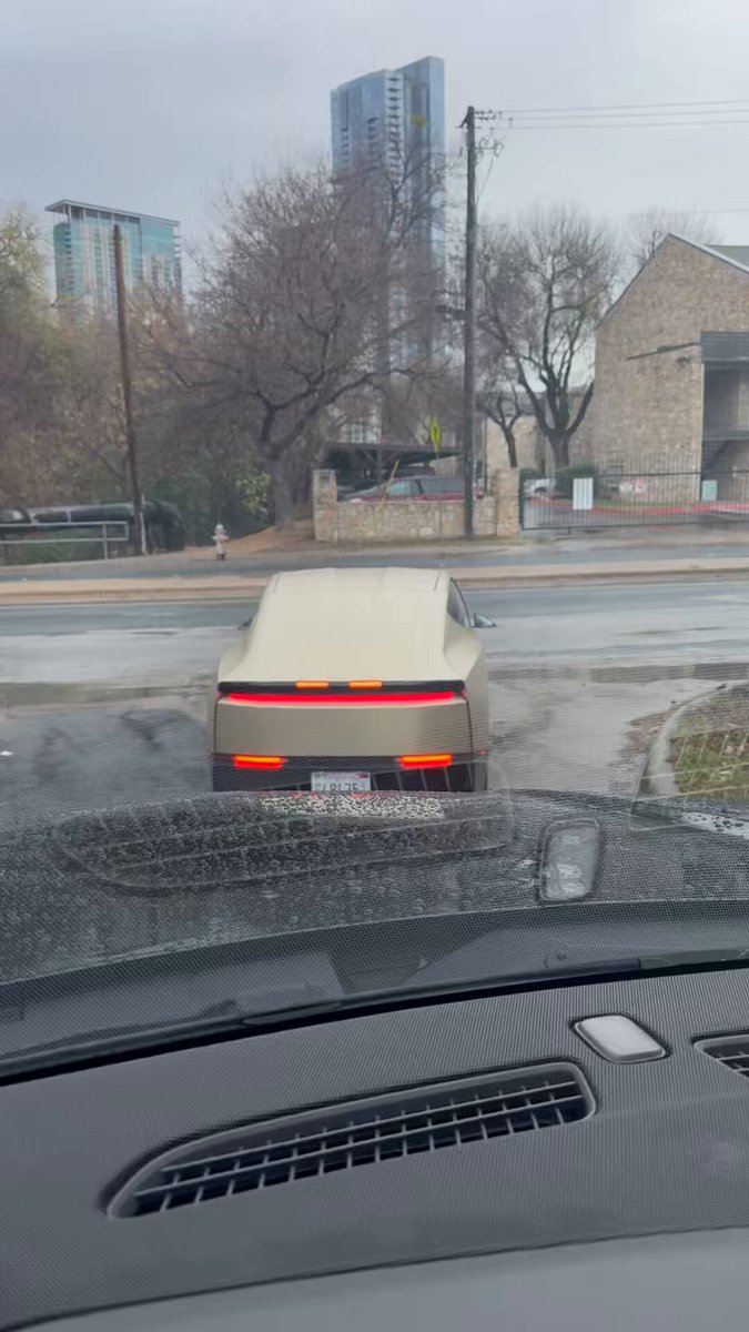 🚨BREAKING: $TSLA CYBERCAB SPOTTED IN AUSTIN, TEXAS Currently, more than 10 Cybercabs are being tested in 4 states!