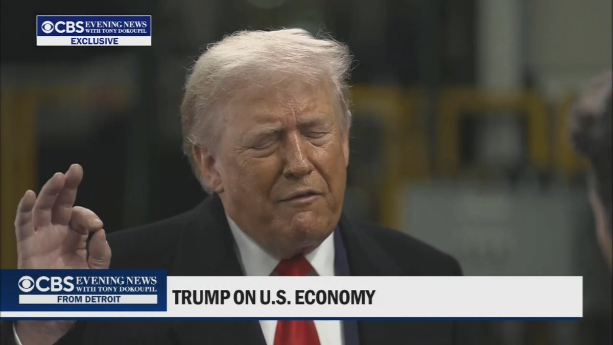 Trump tells CBS's Tony Dokoupil that if he didn't get elected, Dokoupil "probably wouldn't have a job right now" and Ellison, "who's an amazing guy, might be bust"