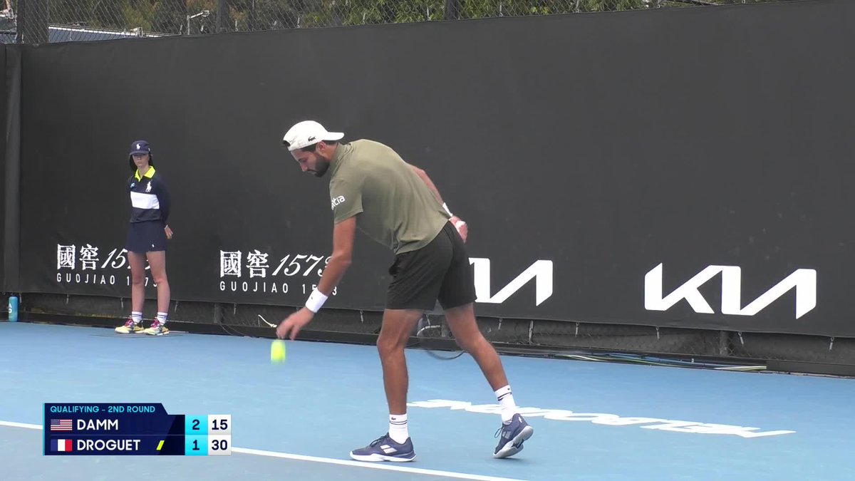 Damm with the perfect lob to light up Day 3 of qualies 🎯 Wide World of Sports • ESPN • TNT Sports • WOWOWテニス • #AO26