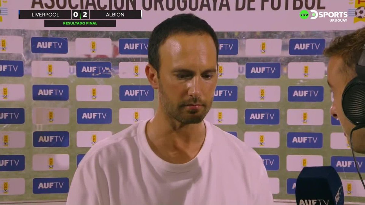 "LO HICIMOS MUY BIEN MÁS ALLÁ DE QUE QUERÍAMOS GANAR" 💬 ⚽ La palabra de Gonzalo Ramos, DT de Liverpool, luego de la derrota frente a Albion en la #CopaDeLaLigaAUFEnDSPORTS