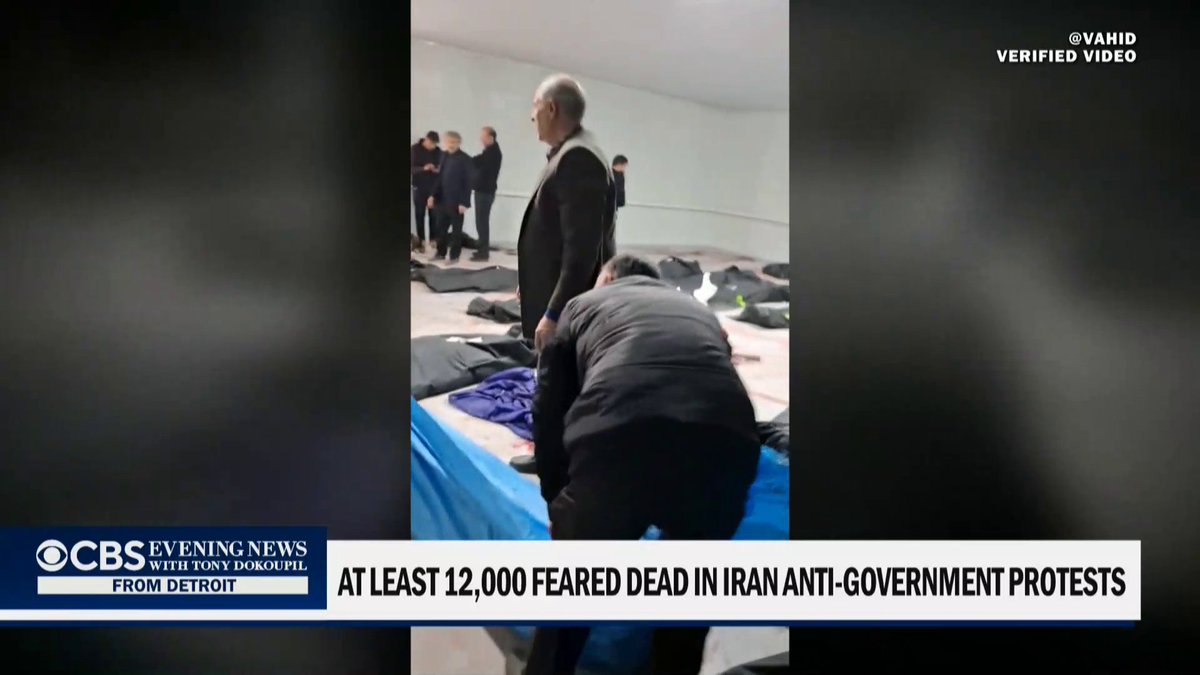 Reports from Iran suggest 12,000, and possibly as many as 20,000 people, may have been killed in the governmentโs crackdown on antiโregime protests.
