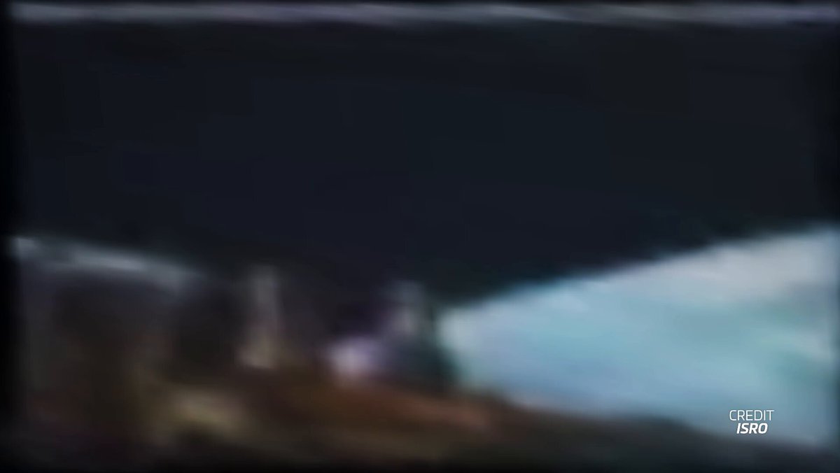 It's not incredibly high-quality, but digging into the PSLV failure, I've zoomed &amp; stretched the video we saw on a mission control monitor of Stage 3/4 tumbling. In case anyone finds it interesting! 📹 @ISRO