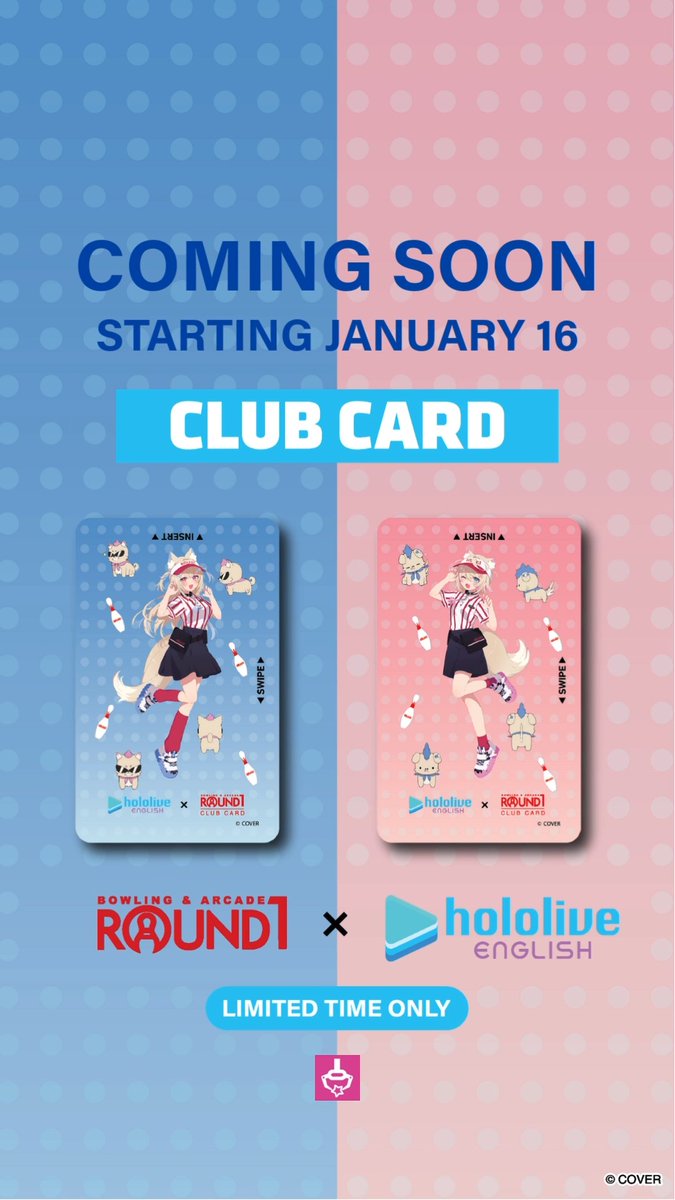 More FUWAMOCO means more smiles for Ruffians! 🐾✨ Ready your paws for exclusive Fuwawa Abyssgard and Mococo Abyssgard club cards coming January 16! That means more playful goodies to add to your collection! BAU BAU!! 🩵🩷 Click the link for more details! #Round1USA #round1 #holoR1 #FUWAMOCO #Ruffians