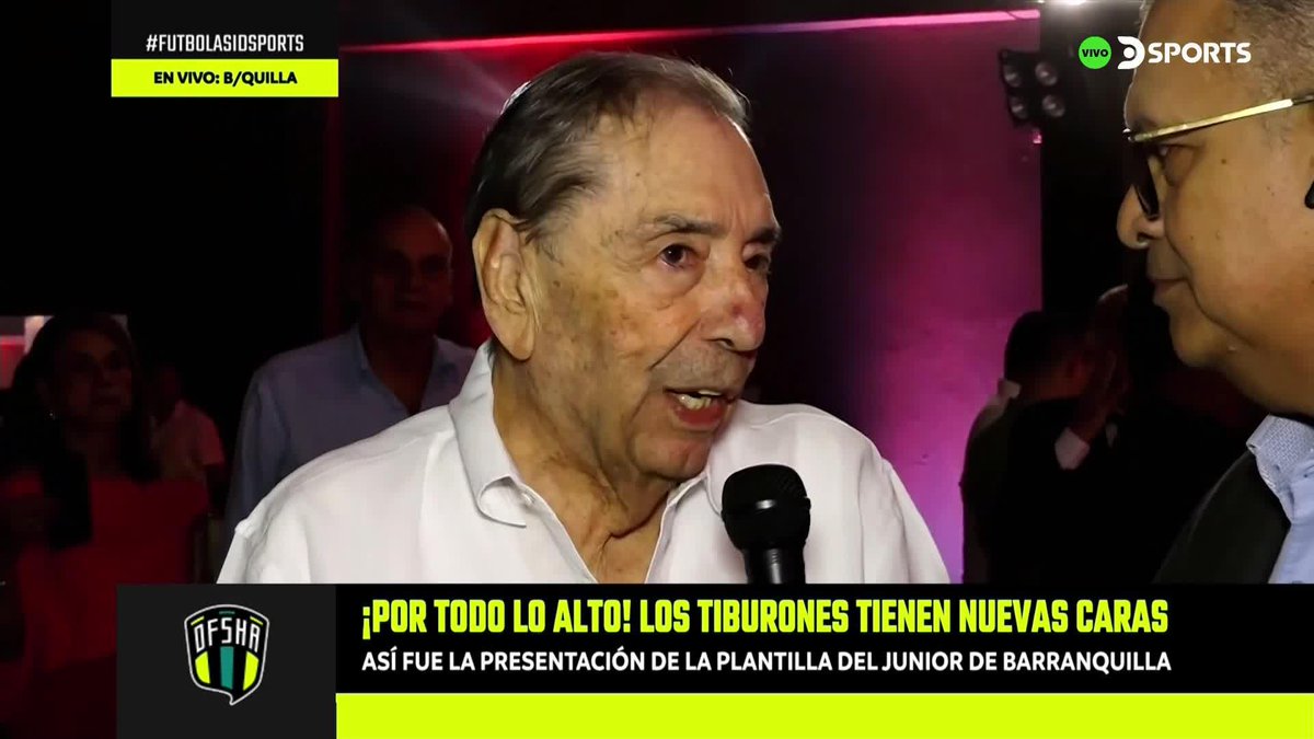“PELEAR LA #LIBERTADORES CON LOS ARGENTINOS Y BRASILEÑOS ES BASTANTE COMPLICADO. SOMOS LOS EQUIPOS MÁS POBRES DE SUDAMÉRICA” En la presentación de Junior, Fuad Char, se refirió a las expectativas de esta temporada y los nuevos refuerzos del club. #SeHablaAsiDSPORTS