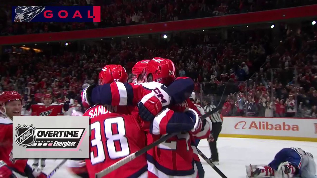 THE @CAPITALS COME BACK AND WIN IT IN @ENERGIZER OVERTIME!!! 🔥