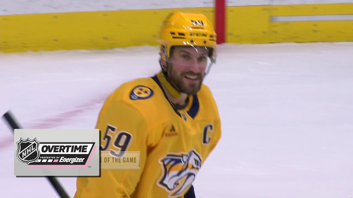 Roman Josi nets his second of the night, scoring the Energizer OT winner! ✌️