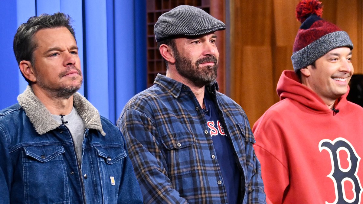 Three guys from Boston (Ben Affleck, Matt Damon, and Jimmy) say every town and city in Massachusetts. #FallonTonight
