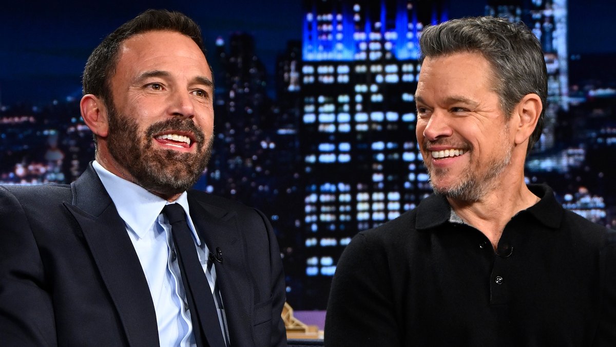 .Ben Affleck &amp; Matt Damon share what they’ve done with their company, Artists Equity, for the 1,200 crew members involved in their new film The Rip. #FallonTonight