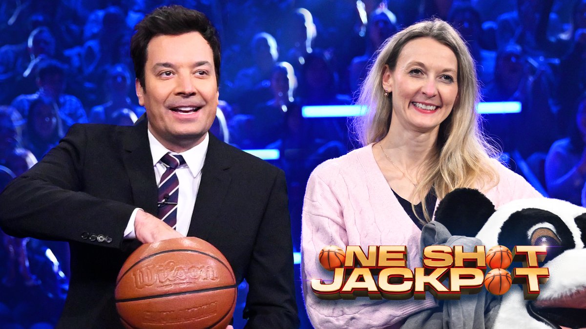 It’s time for Tonight Show One Shot Jackpot! 🏀 #FallonTonight