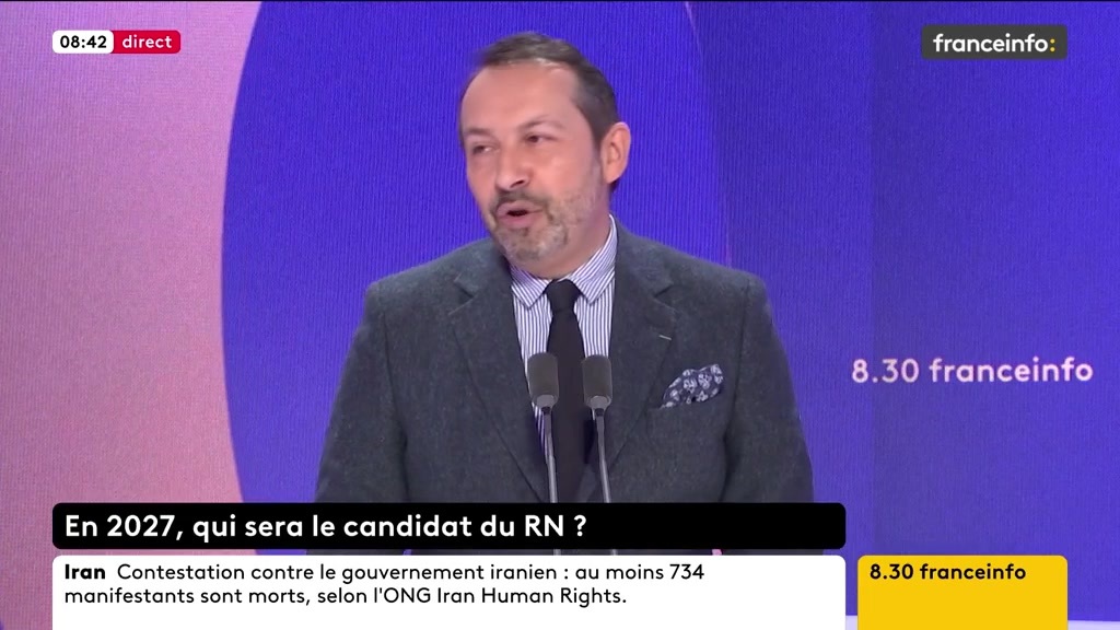 🔴 Présidentielle 2027 : Jordan Bardella, manque-t-il d'expérience ? ➡️ "J. Bardella est l'homme politique le plus populaire en France, et la femme politique la plus populaire, c'est Marine Le Pen. C'est un peu court comme argument", dit Sébastien Chenu, député RN du Nord