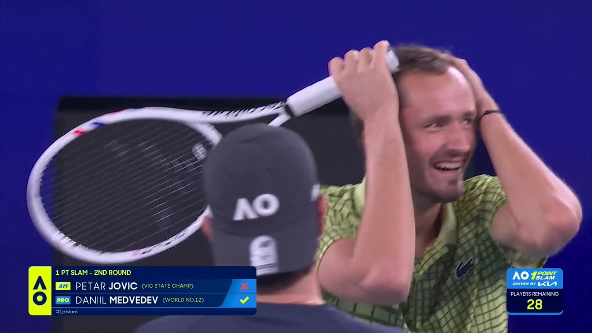 ¡El mejor punto del 1 Point Slam se lo llevó Daniil Medvedev! 💥