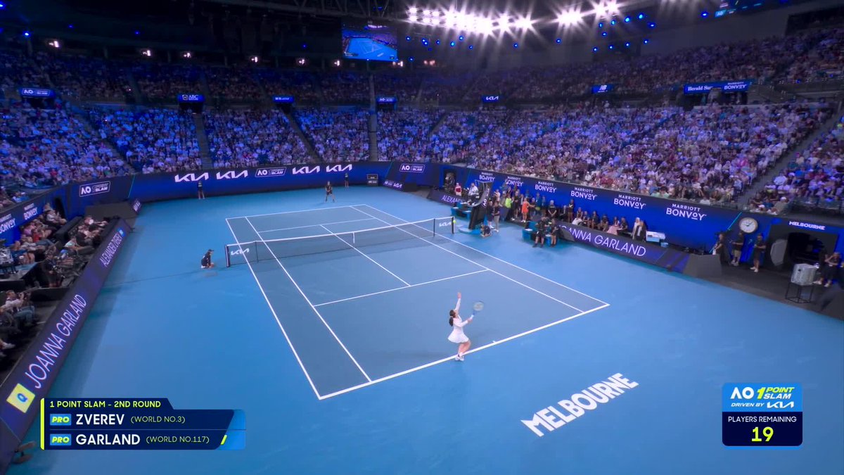 WTA world No.117 Joanna Garland takes out Alexander Zverev in the 1 Point Slam! Zverev played too passive - some things never change 🤷‍♂️
