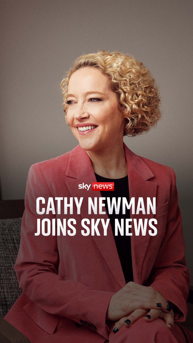 .Cathy Newman is joining Sky News! The award-winning journalist will lead our flagship daily politics programme, launch a brand-new podcast, and deliver powerful investigations and documentaries. A new programme. A new voice. A new chapter for Sky News’s evening politics output