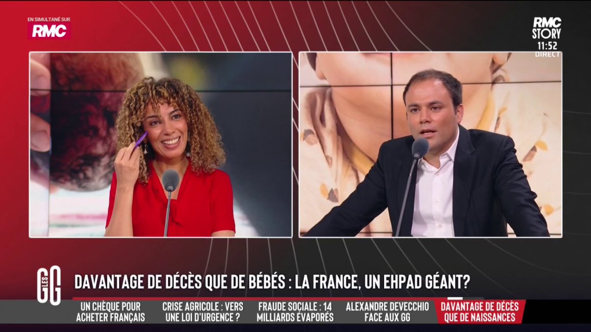 👶 Davantage de décès que de bébés : un EPHAD géant ? 🗣️ Charles Consigny : "Il y a plus d'homos que d'hétéros, les hétéros changent de sexe... Comment voulez-vous que dans une société comme ça les gens fassent des enfants ?" #GGRMC