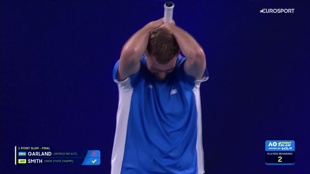 💰🎾 Un 𝐀𝐌𝐀𝐓𝐄𝐔𝐑 se lleva el MILLÓN DE DÓLARES 💥 Jordan Smith vence a Joanna Garland, número 117 del ránking WTA, y gana el One Point Slam previo al #AusOpen 📺 Disfruta todo el #AO2026 en vivo y bajo demanda en Eurosport; suscríbete a HBO Max España
