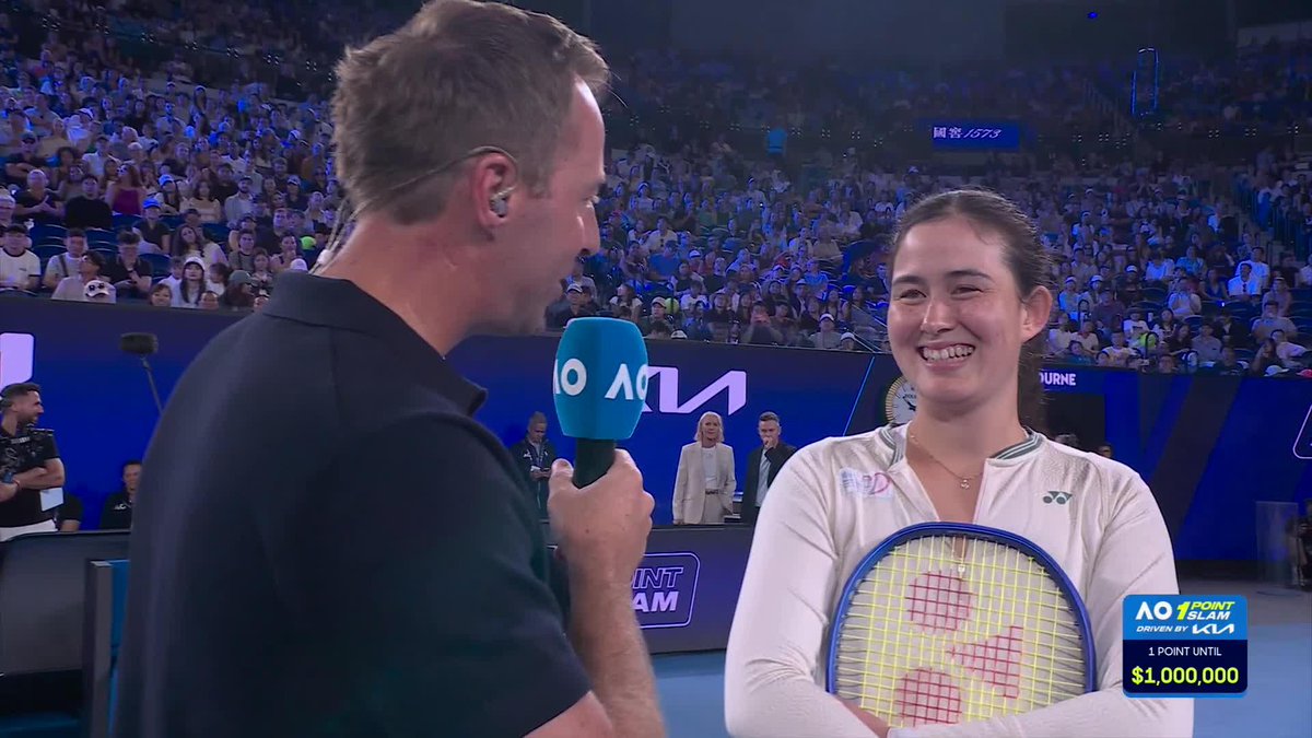A local amateur WINS the 1 Point Slam! Jordan Smith defeats world No.117 Joanna Garland and pockets a MILLION dollars, driven by Kia Australia