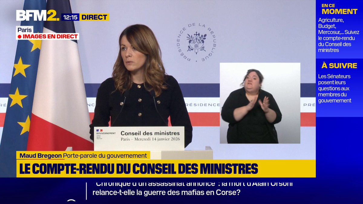 "C'est insupportable, intolérable et honteux", déclare Maud Bregeon, porte-parole du gouvernement à propos du manuel parascolaire édité par Hachette, qui "falsifie les faits" de l'attaque du 7-Octobre en Israël, selon Emmanuel Macron #BFM2