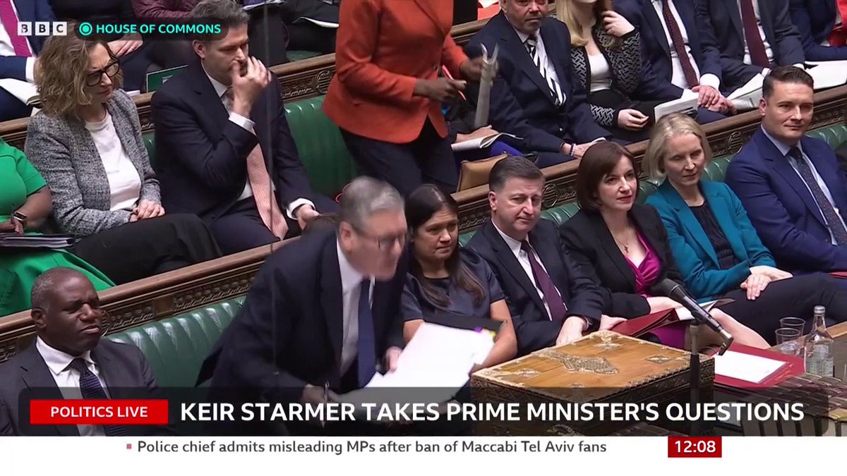 "Will he apologise for the misery he's caused countless farmers?" Kemi Badenoch criticises Keir Starmer over his U-Turn on the family farm tax The PM responds by highlighting the "flood of former Tory MPs deserting her sinking ship" to Reform #PMQs
