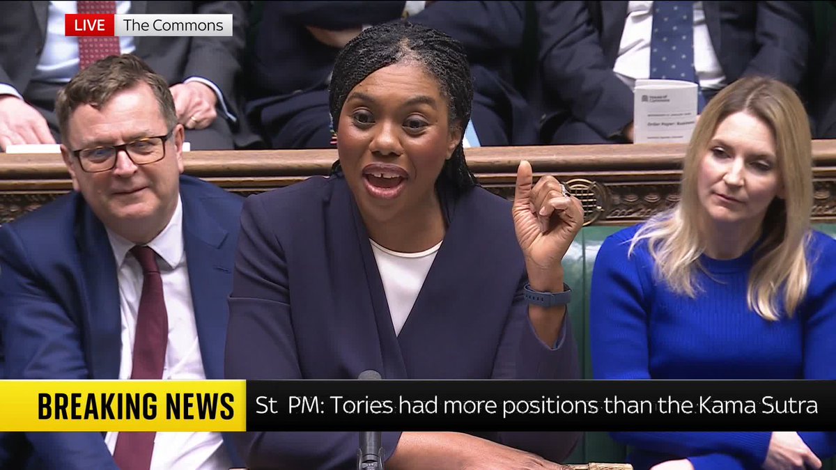 'Winter fuel allowance. Waspi Women. Two-child benefit cap...' As Kemi Badenoch lists a few of the prime minister's U-turns, her fellow party members join in on her chant 📺 Sky 501, Virgin 602, Freeview 233 and YouTube