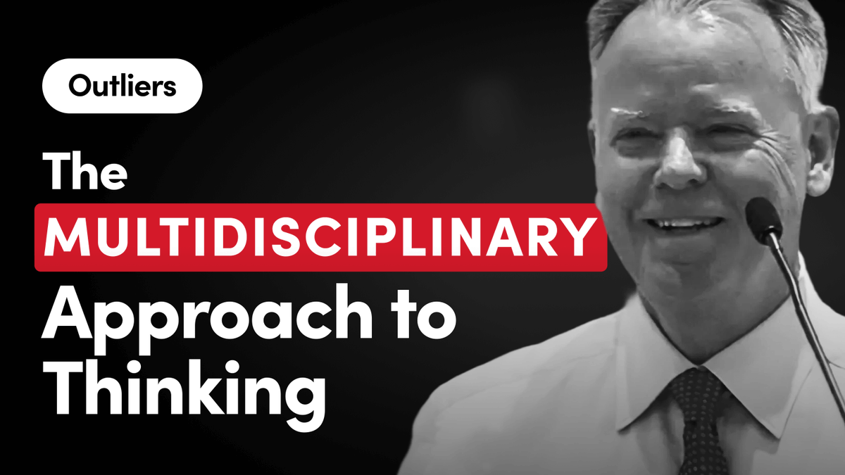 This short episode is from a talk given by Peter D. Kaufman on the multidisciplinary approach to thinking. Peter has one of the best track records in business history, but prefers to stay out of the spotlight. There is a simple takeaway. Using a multidisciplinary understanding of things, Peter identifies two often overlooked, parabolic “Big Ideas”: 1. Mirrored Reciprocation (go positive and go first); and 2. Compound Interest (constant progress over a long time) A great “Life Hack” is to simply combine these two into one basic approach to living your life: “Go positive and go first, and be constant in doing it.” There may be no better formula for living the best life you could possibly live.