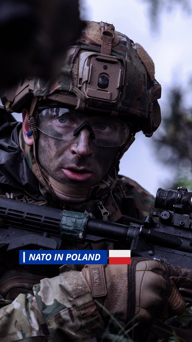 NATO’s forces in Poland 🇵🇱 can defend against any threat with heavy tanks, air defence systems and thousands of soldiers. Poland is further protected by NATO's vigilance activity ‘Eastern Sentry’. Watch to learn more about how NATO helps keep Poland safe