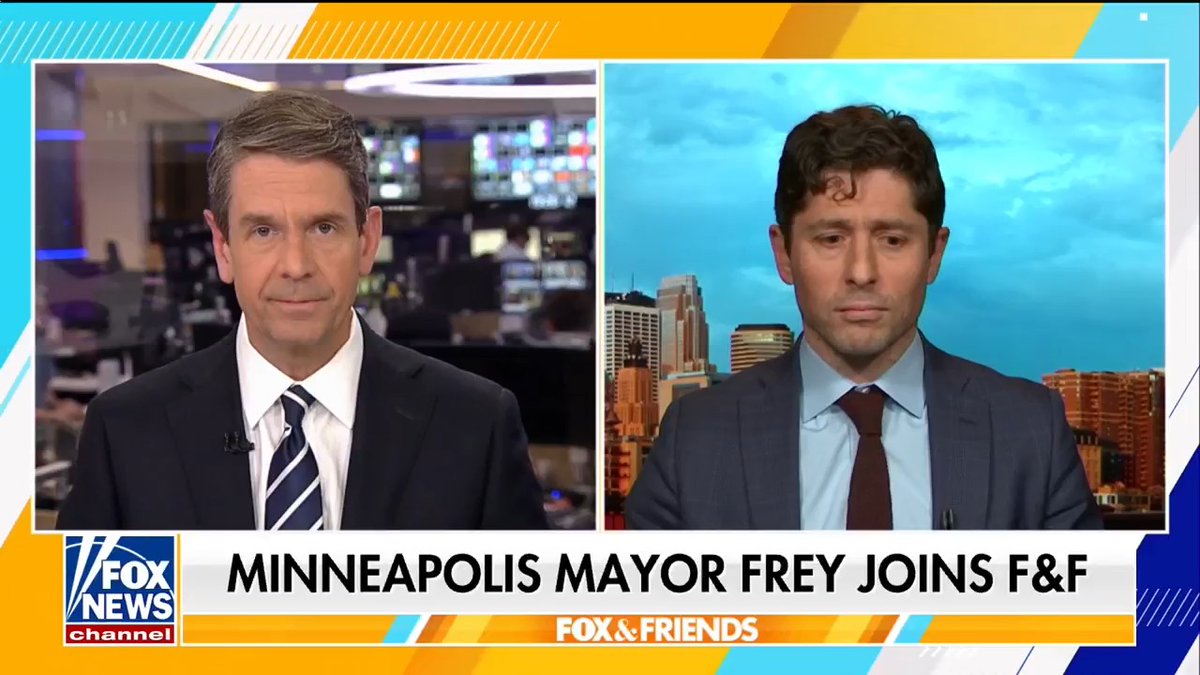 NEW: Minneapolis Mayor Jacob Frey addresses the investigation into the fraud scandal in his state: MAYOR FREY: “More could have been done. More can be done. And I think it makes it really clear that this is not about clamping down on fraud — these ICE arrests we’re seeing in our city — when the people that have been investigating the fraud just walked out of the U.S. attorney’s office." “The people that have been investigating and prosecuting this fraud in the Trump administration at the U.S. Attorney’s office said, you know what? What is happening isn’t right. It’s not fair… and they all walked out." “And so, again, this ain’t about clamping down on fraud when the investigators themselves just left.” | FOX & Friends