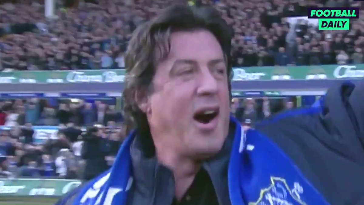 It's 19 years ago today since Sylvester Stallone attended a game at Goodison Park 🔵⚽️🥊📽️ The Hollywood icon was in the Main Stand to witness Everton draw 1-1 with Reading in front of 34,722. Andrew Johnson equalised with ten minutes to go.