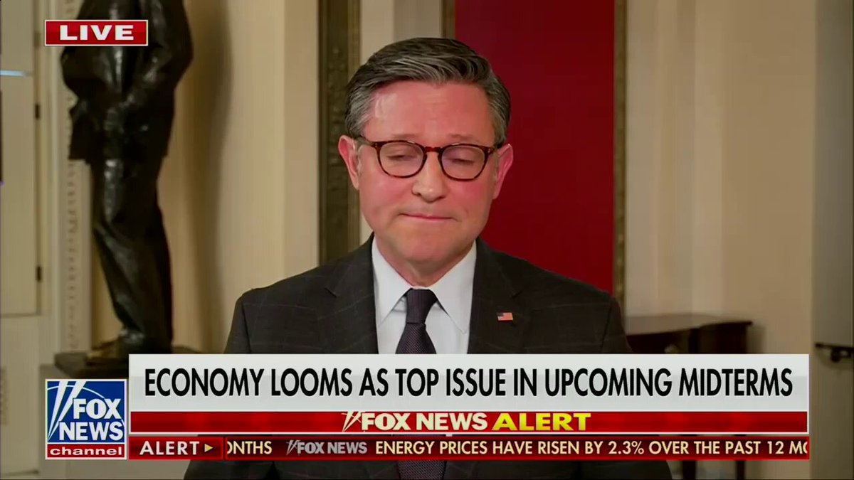 FOX NEWS: Do you think the affordability argument is a 'hoax,' as the president has said? MIKE JOHNSON: Well, no. What the president is referring to when he calls it a hoax is the Democrats' spin. It is Bidenomics that got us into this mess. That's why prices are up.