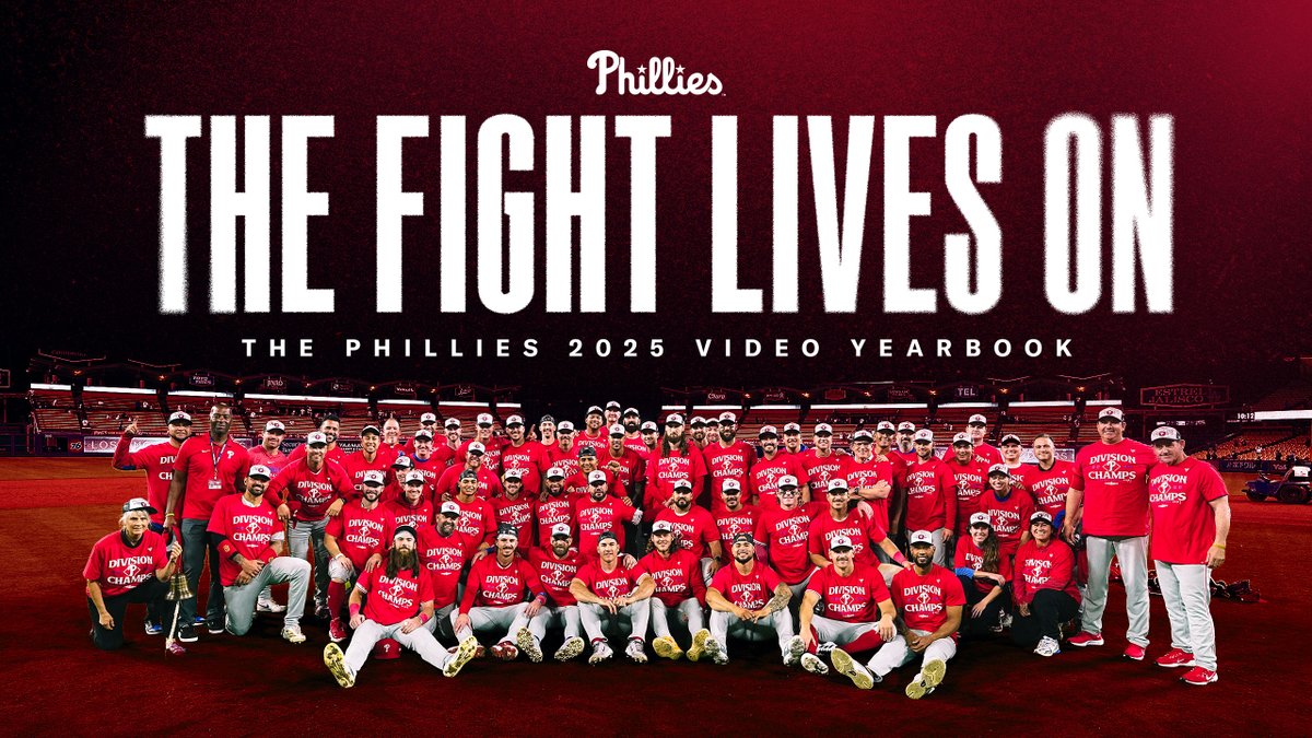 One last look back 👀 The 2025 Phillies Video Yearbook premieres tonight at 7 PM! 📺