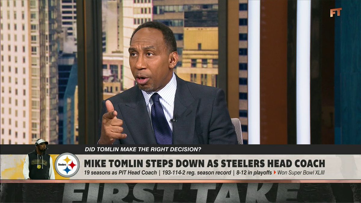 "What level of power did you have when it came to finding a quarterback?" Stephen A Smith questioned how much blame Mike Tomlin deserves for the Steelers' quarterbacks over the years 🤔