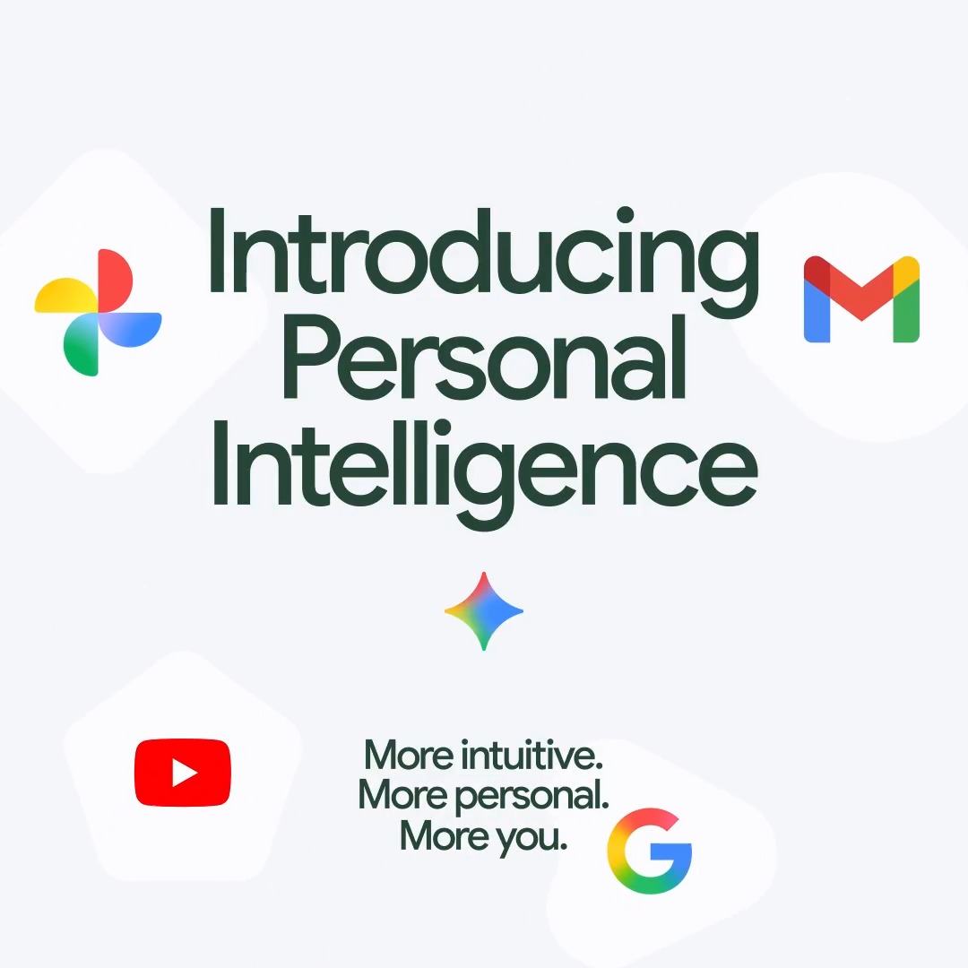 Introducing a more personal Gemini, designed for you. Personal Intelligence draws insights from across your Google apps to provide truly customized responses from Gemini. Learn all about it below. 🧵