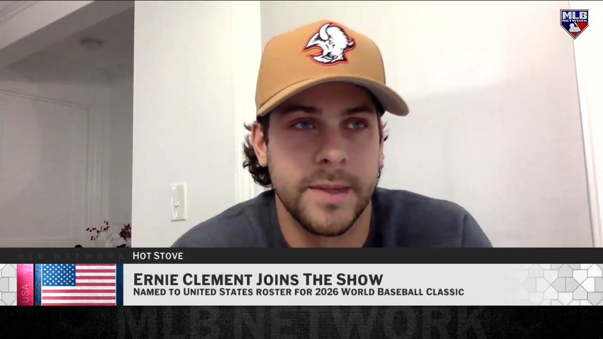 "I've always wanted to rep the red, white and blue. I'm so psyched." Ernie Clement is joining DeRo and Team USA for the upcoming World Baseball Classic! 🇺🇸 USA Baseball | World Baseball Classic | Toronto Blue Jays