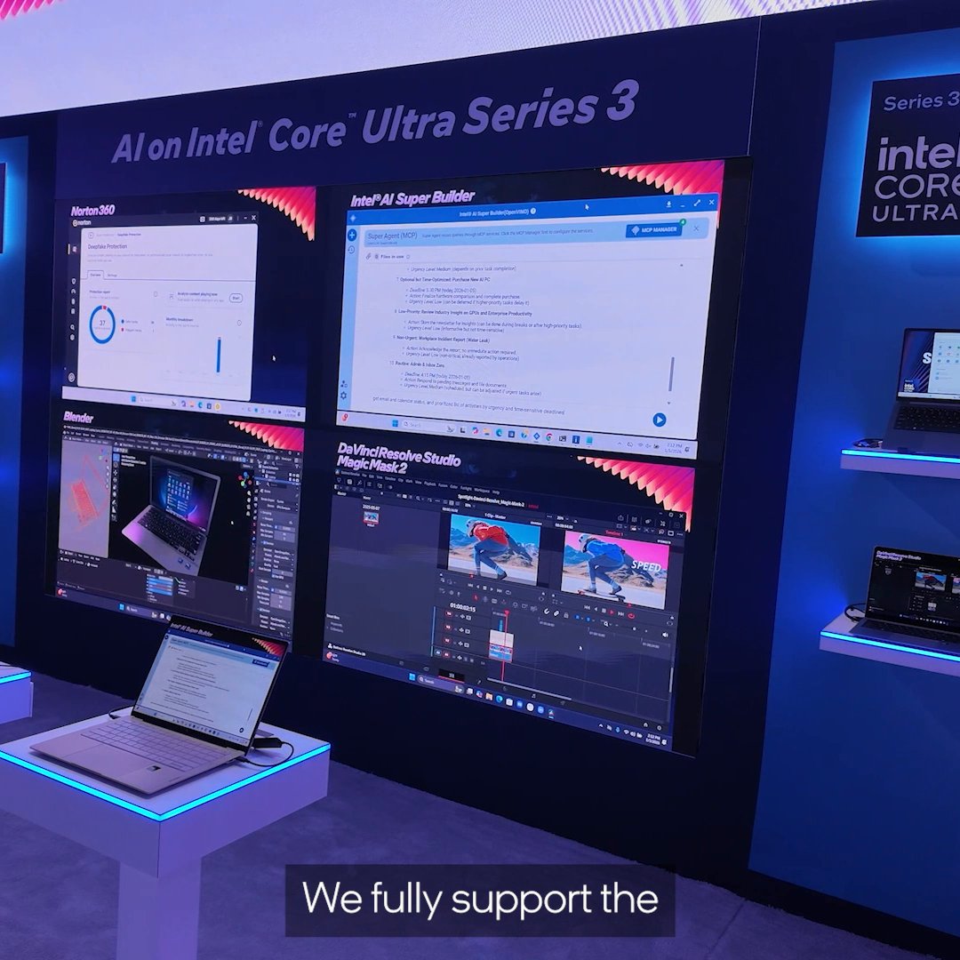 Intel AI Super Builder version 2.7 is here, with improvements designed to help users build and run GenAI agents more efficiently, especially on Intel-powered AI PCs. Check out the new features with Dr. Ivy Zhu at #CES2026. #IntelCoreUltra