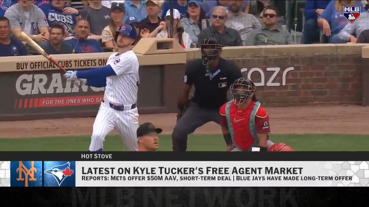 Jon Heyman on Kyle Tucker: “I do think it will be one of those three teams (Mets, Blue Jays, Dodgers).” Via MLB Network