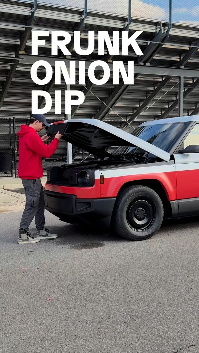 If you’re not tailgating with frunk onion dip, are you even tailgating?