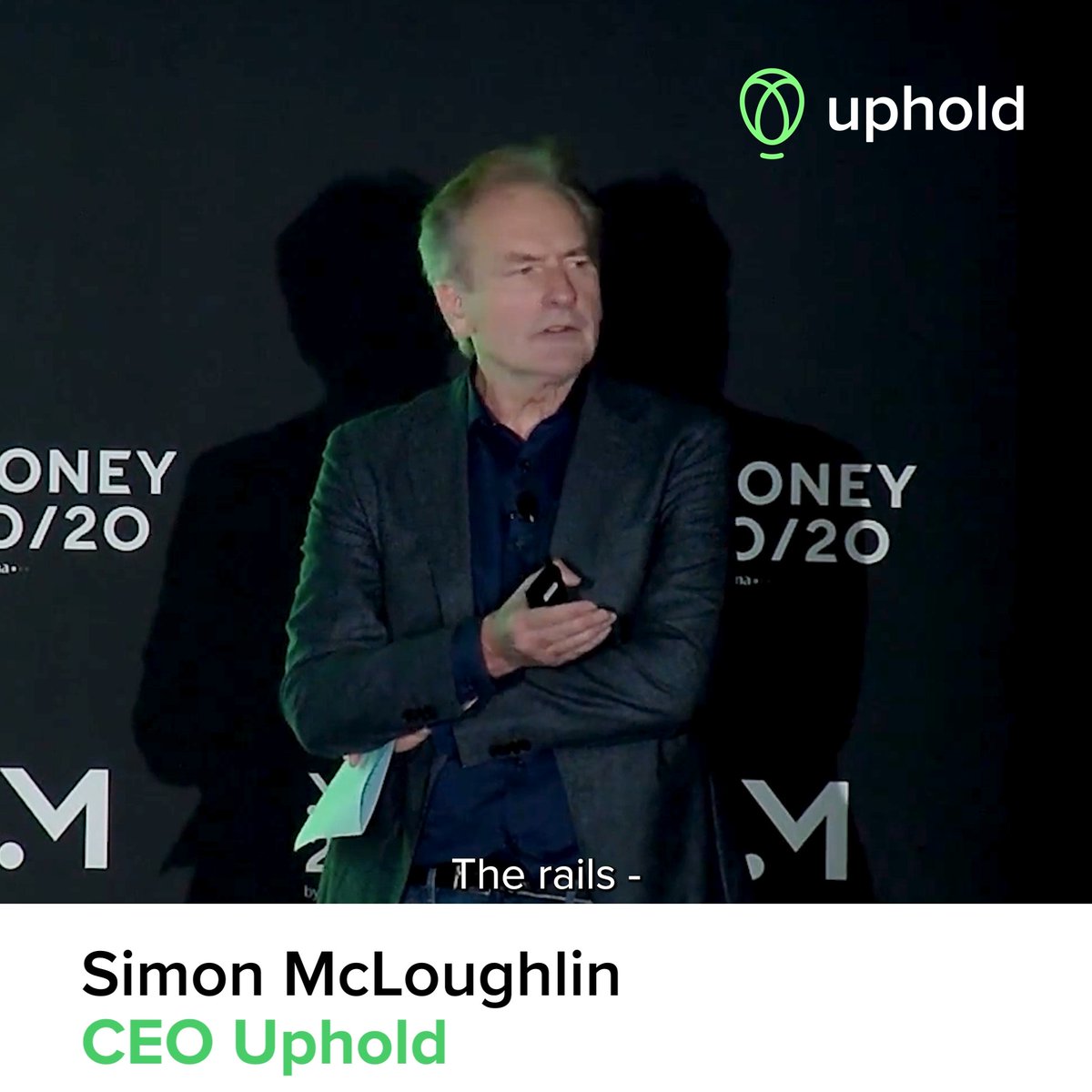 Get onboard or get left behind 🚆 Uphold CEO Simon McLoughlin on blockchain’s role in the future of banking.