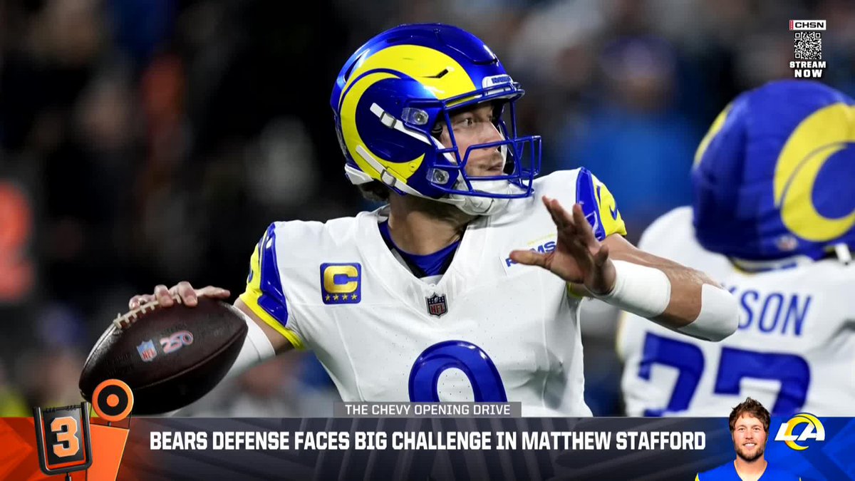 Matt Stafford has a 125.4 passer rating with 32 TDs and an INT when facing the blitz. He also doesn’t turn the ball over he set a record with 28 consecutive TD passes without an INT earlier this year. Gonna be a TOUGH task for the Bears D. #DaBears