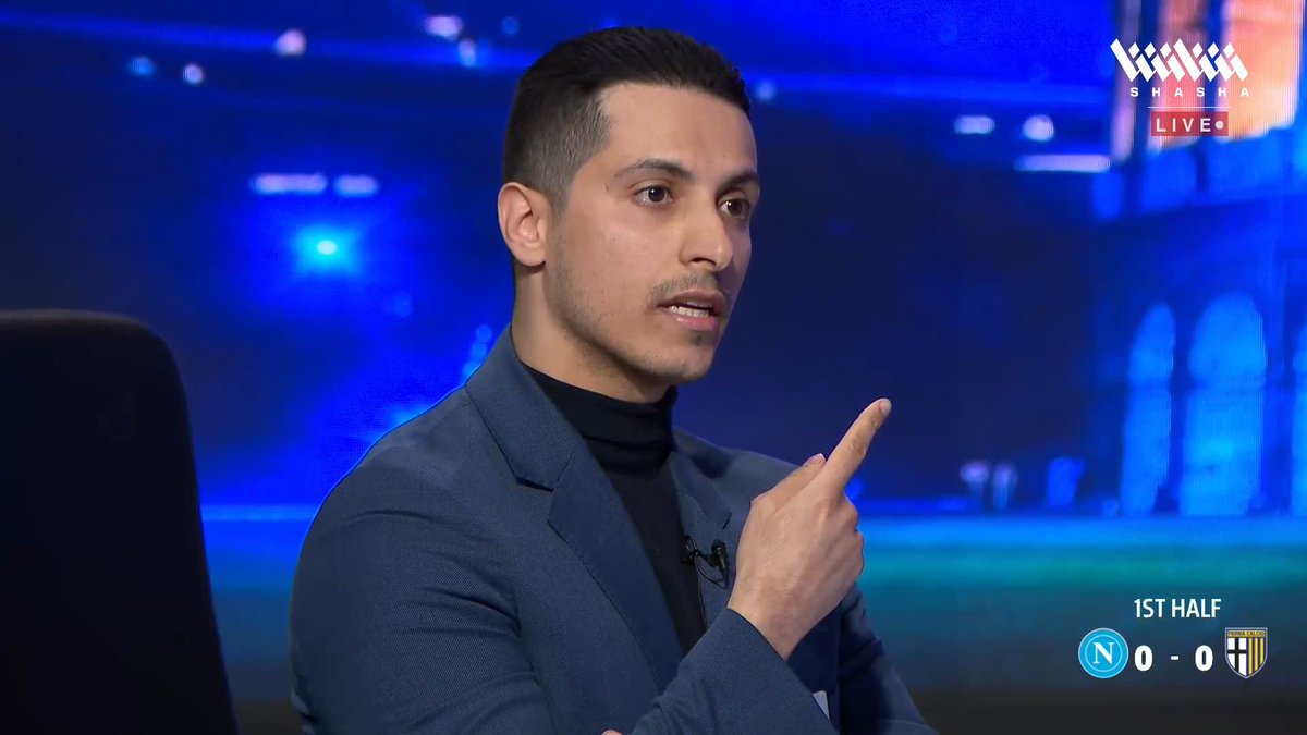 الكرات الطويلة هي الحل 👀 المسحل يقدم النصيحة لـ نابولي للتسجيل أمام بارما في الشوط الثاني 🔵🧐 تابعوا الاستوديو التحليلي للمواجهة في #الكالتشيو_على_شاشا ✨🇮🇹 اشترك الآن 📺
