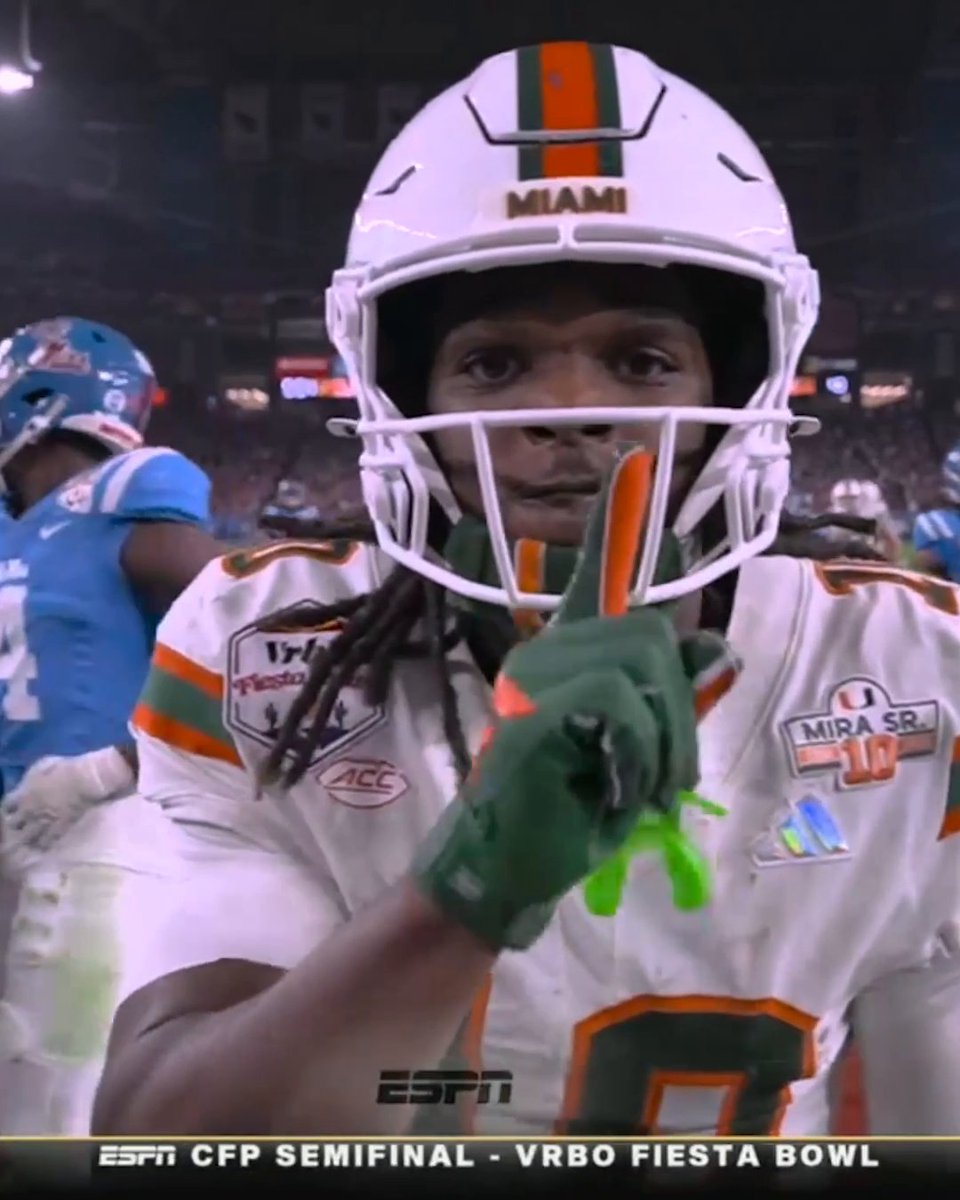 brb watching malachi toney highlights on repeat ๐๐ฟ Miami Hurricanes Football