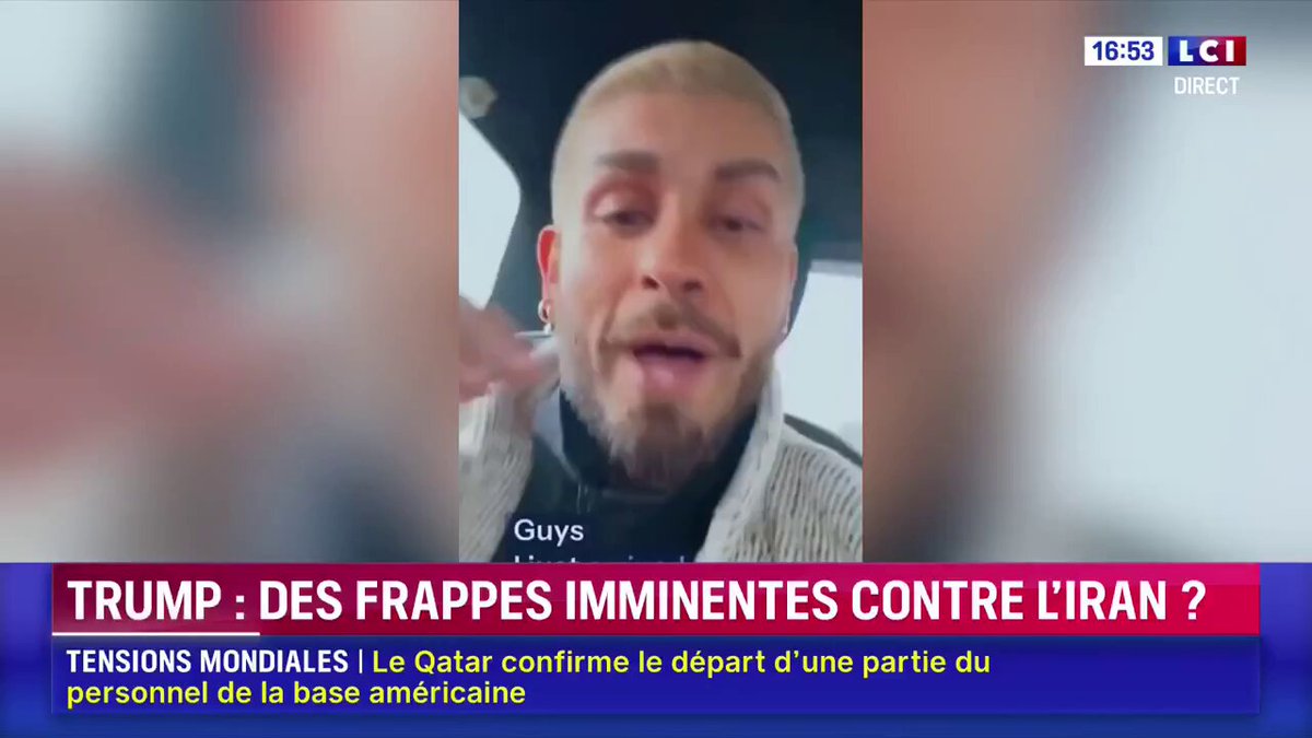 🔴🇮🇷 𝗔𝗟𝗘𝗥𝗧𝗘 𝗜𝗡𝗙𝗢 — Un jeune Iranien, ayant fui son pays, publie un message en pleurs et appelle à l’aide de Donald Trump et de la communauté internationale après les MASSACRES du régime islamique des mollahs : « Ils tuent tout le monde, ils tuent des enfants dans la rue. Ils sont impitoyables […] Seule l’aide étrangère compte. Tous les enfants placent leur espoir en vous […] J’ai vu l’enfer. » (Source : LCI)