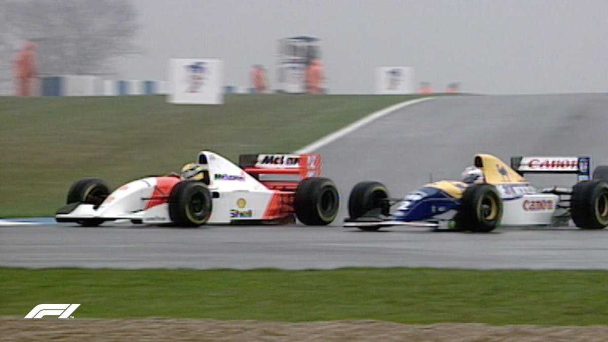 Ayrton Senna going from P5 to P1 on the opening lap of Donington 1993 in wet conditions One of the best first laps of all time