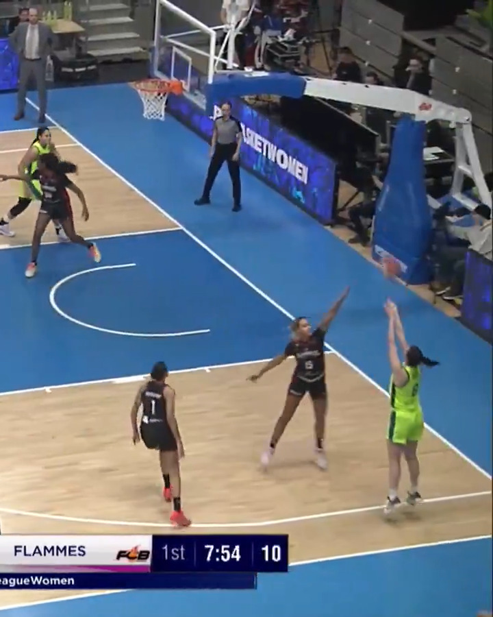 REWRITING HISTORY ✍️ Bridget Carleton set a new #EuroLeagueWomen record with 9 three-pointers tonight 🤯📚