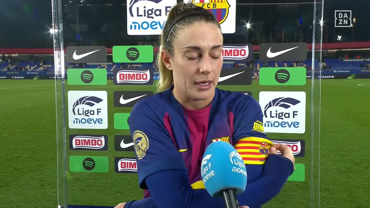 Alexia Putellas post match interview 🙌🏼 "A goal with the right foot? I try to train to be as complete as possible"