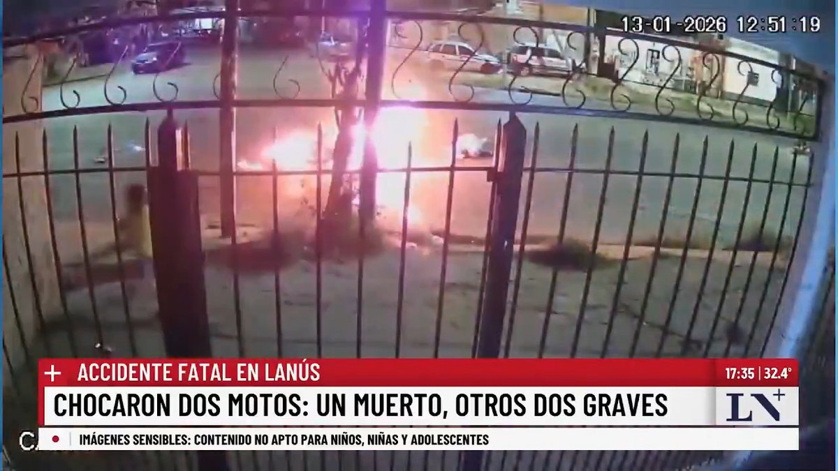 🔴 Lanús: un brutal choque de motos dejó un muerto y dos heridos de gravedad; ninguno de los vehículos tenía patente. 👉 En LN+.
