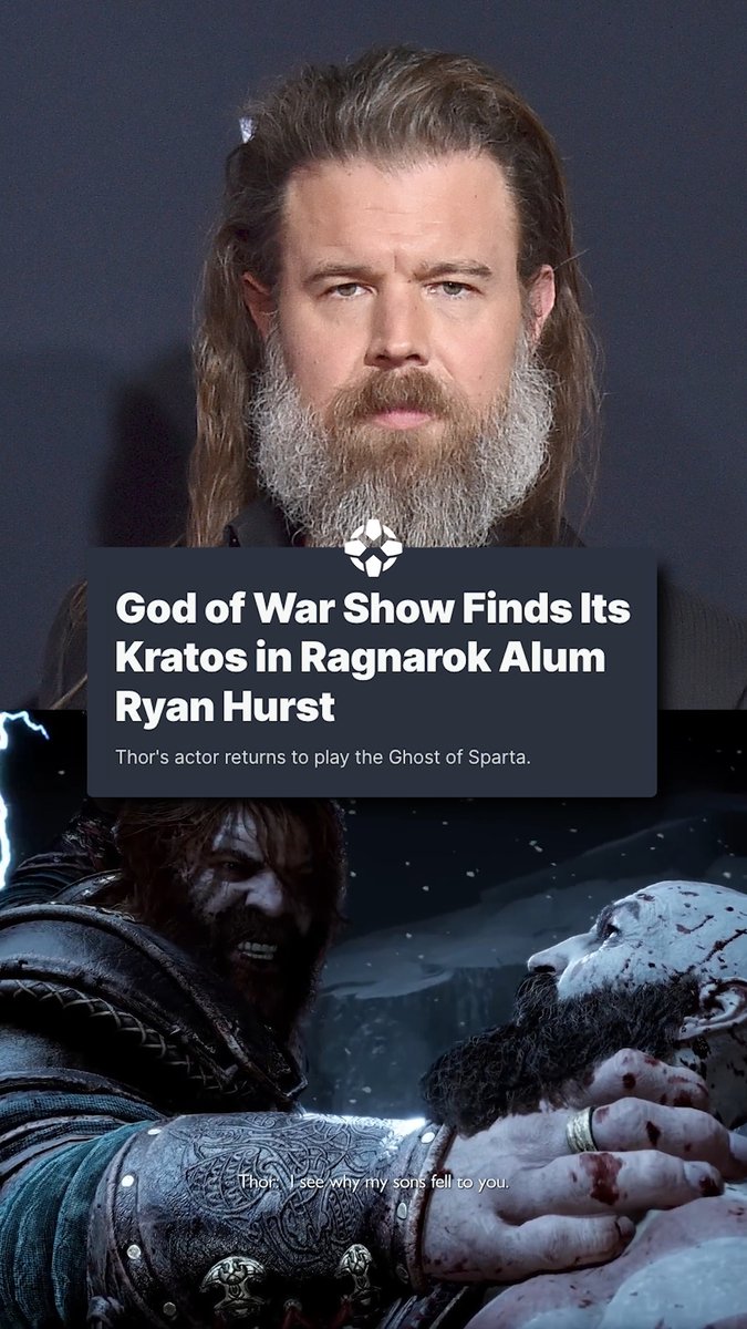 Ryan Hurst will play Kratos in the God of War TV series after playing Thor in God of War: Ragnarok: