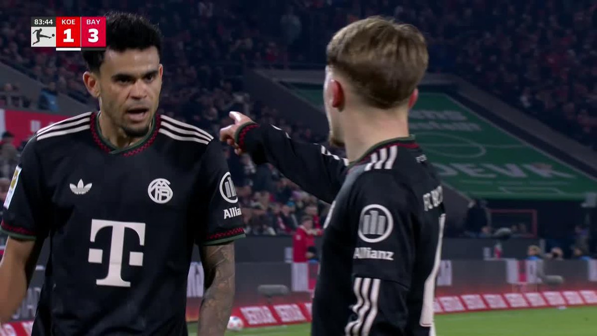 🇨🇴 ASISTENCIA de Luis Díaz. El colombiano la puso para el 3-1 de #BayernMunich en su visita a #Colonia, al 84’ 👀 Ya son 10 asistencias las del extremo en esta temporada de Bundesliga