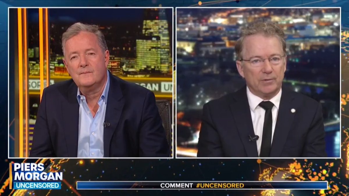 'I think he's confused and thinks I'm WWE's Steve Austin!' Senator Rand Paul responds to being called 'a stone cold loser' by Trump. Watch more👇 📺 Piers Morgan | Rand Paul | Donald J. Trump