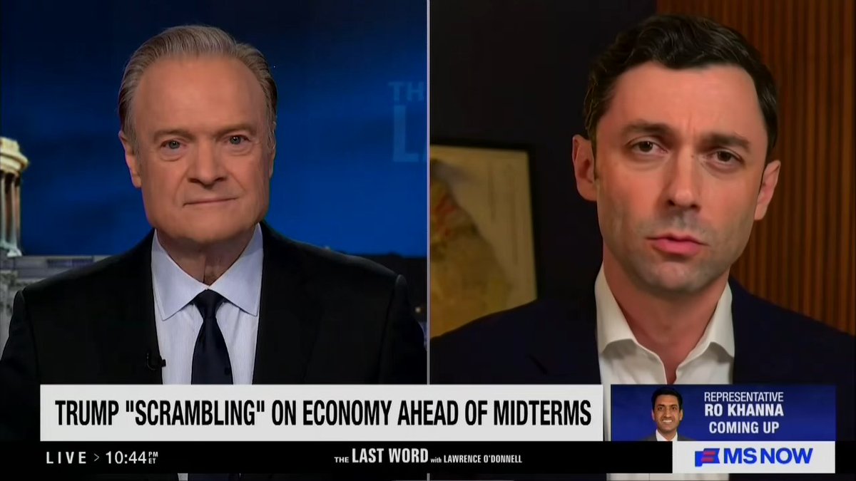 Sen. Ossoff: Trump doesn't care what working class and middle-class Americans are going through. What Donald Trump cares about, above all, is retribution. He cares about harassing and persecuting and punishing the people he believes to be his enemies, whether it's J Powell or members of the Senate.
